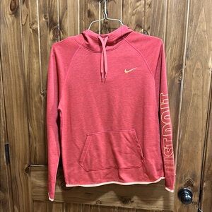 Nike coral Hoodie with orange Logo